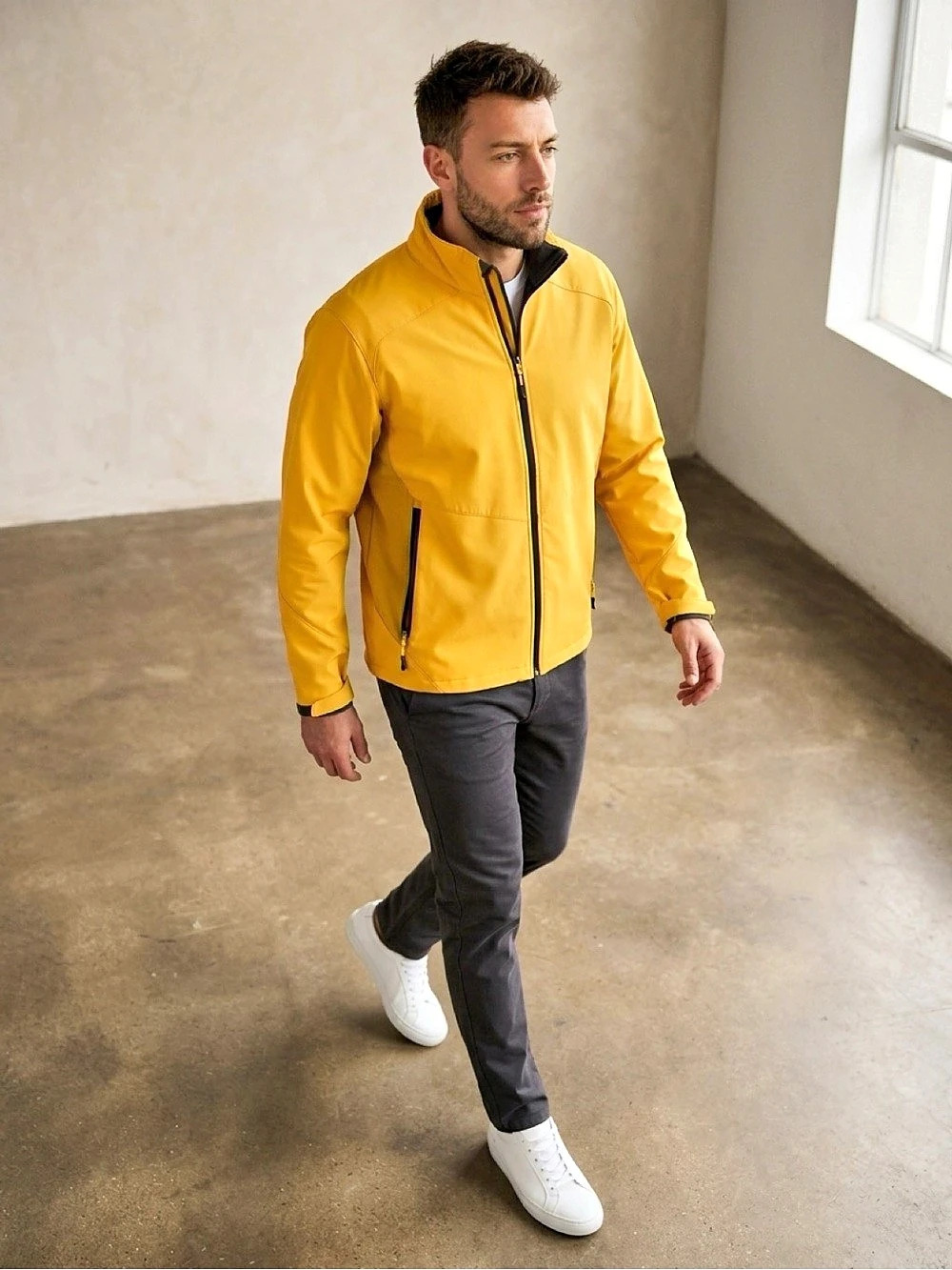 Champion Yellow Lightweight Jacket XXL Like New